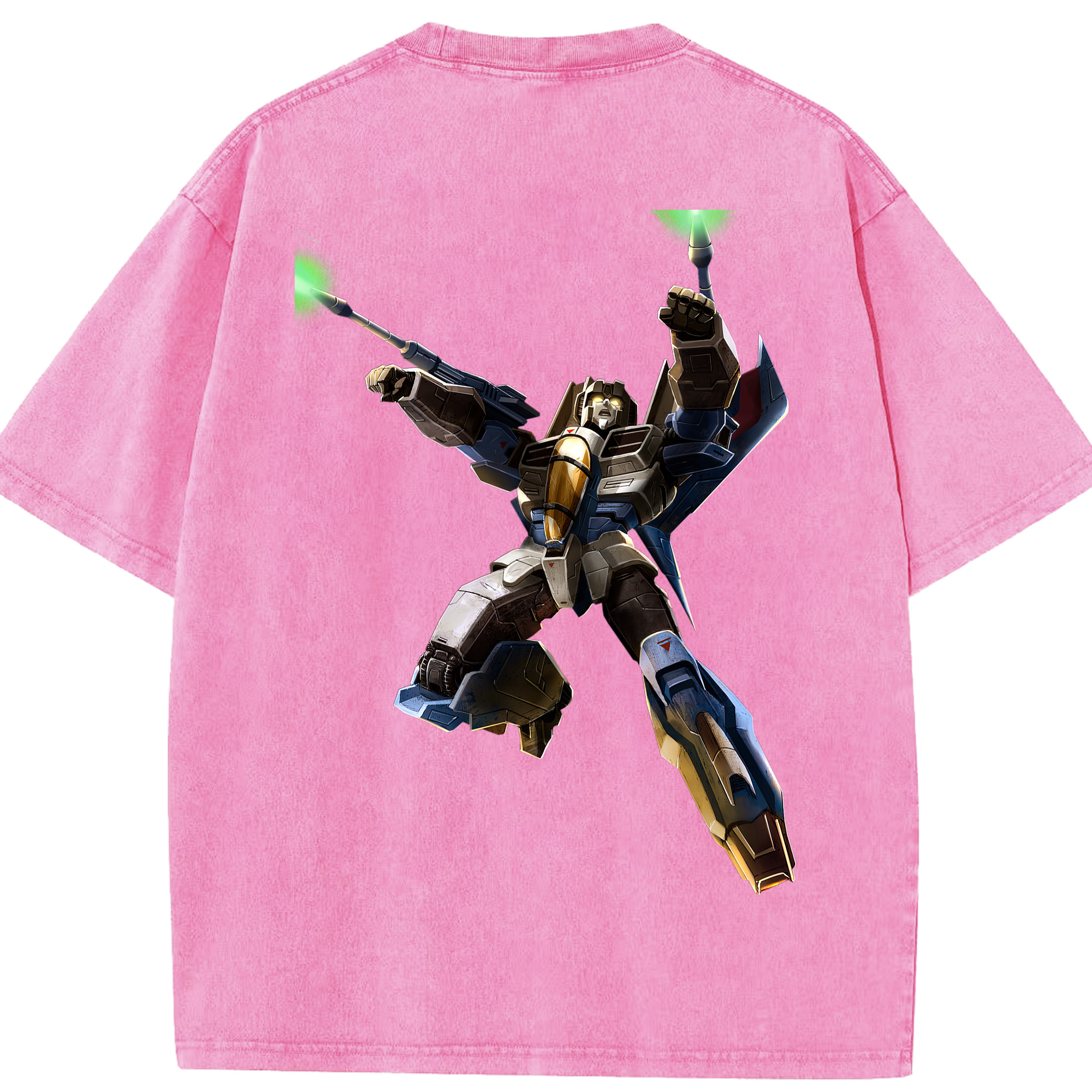 （画像用）  綿100% ヴィンテージ風 半袖Tシャツ（背面プリント）